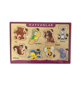 AHŞAP PUZZLE HAYVANLAR HEDİYELİ DERGİ 