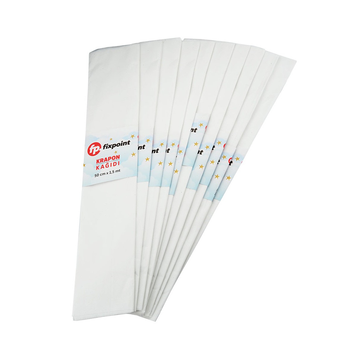 FİXPOİNT P-1053 KRAPON KAĞIDI BEYAZ 10LU *100 =
