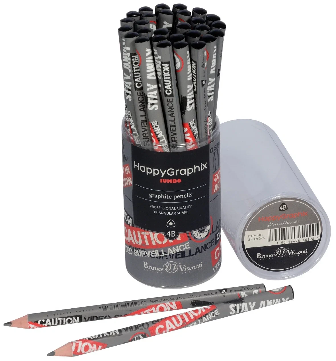 HAPPY GRAPHİX 21-0062-12 JUMBO KURŞUN KALEM  4B 3,5MM KAMERA 30LU