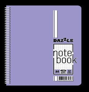 A-4 DAZZLE PASTEL SPİRALLİ PP KAPAK 96 YP ÇİZGİLİ *4
