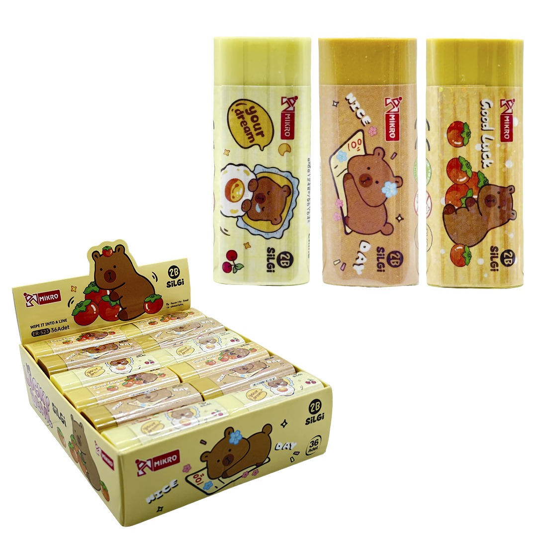 MİKRO ER-523 LUCKY BEAR SİLGİ 36LI