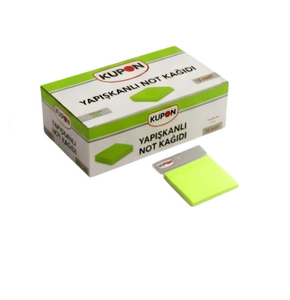 KUPON KYP-504 YAPIŞKANLI POSTİT YEŞİL 12'Lİ *36