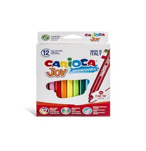 CARİOCA JOY SÜPER YIKANABİLİR KEÇELİ BOYA KALEMİ 12 RENK