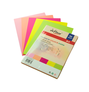 SINGLE COLOR FOSFORLU FOTOKOPİ KAĞIDI 50'Lİ 5 RENK