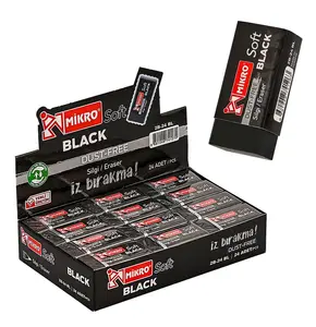 MİKRO 2B-24BL (SİYAH) SOFT SİLGİ 24'LÜ*50