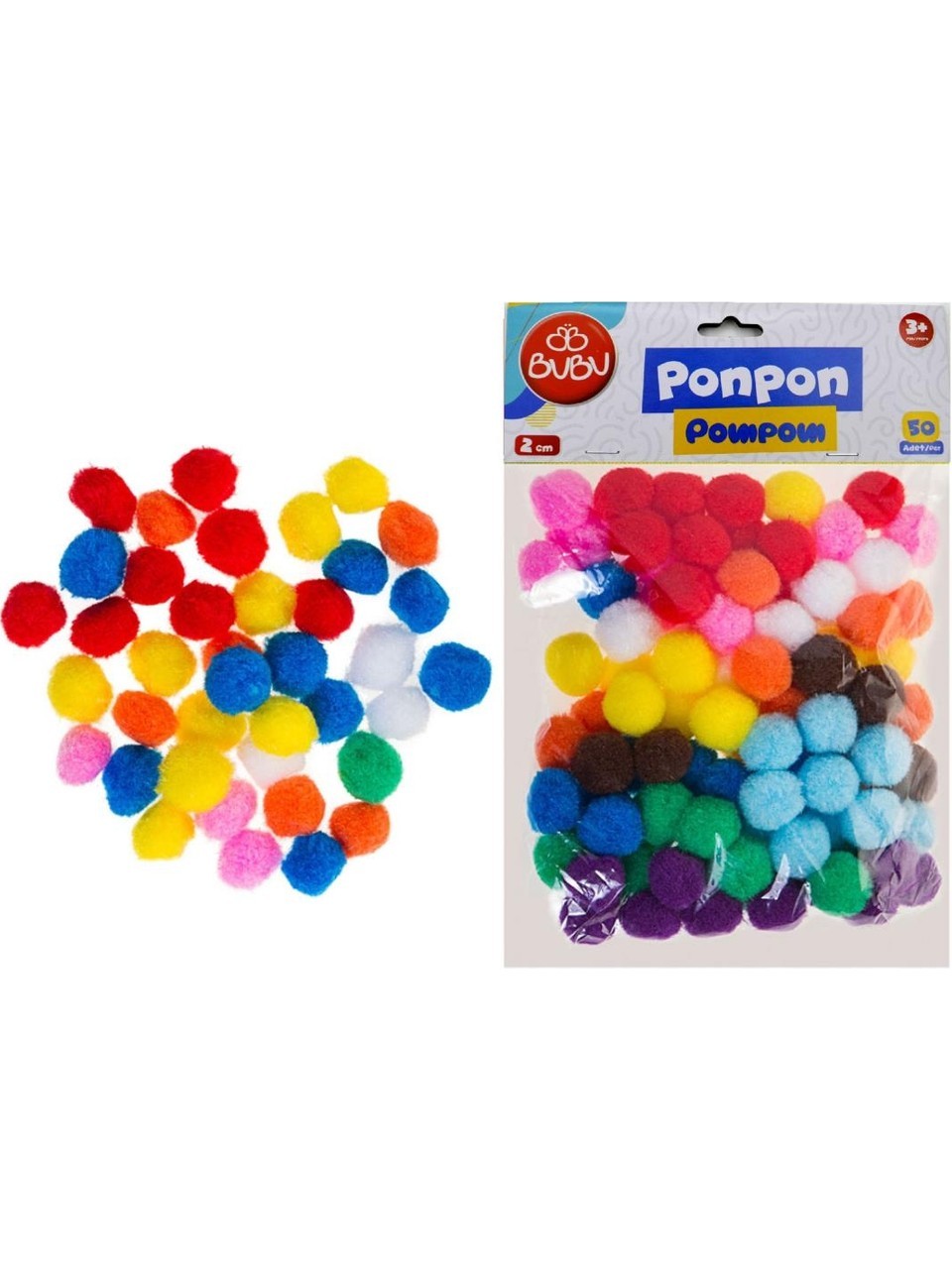 BUBU PON002 2 CM PONPON 12'Lİ
