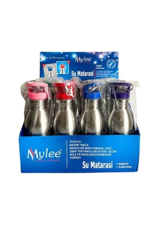 MYLEE  121-C ÇELİK MATARA 500ML 12Lİ PAKET >