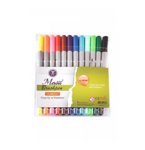 MASİS S5204-12C MASİS BRUSHPEN FIRÇA UÇ FİNELİNER KALEM