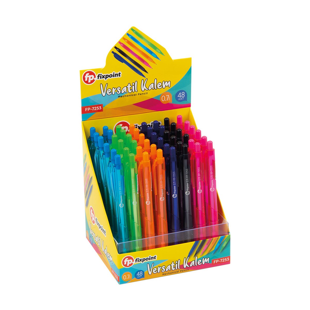 FİXPOİNT FP-7253 VERSATİL KALEM 0.7MM 48'Lİ >