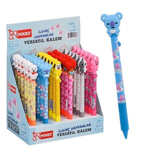 MİKRO MP-521-36 İLGİNÇ HAYVANLAR VERSATİL KALEM 36'LI