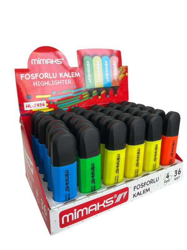 MİMAKS HL-7936 FOSFORLU KALEM 36LI*24