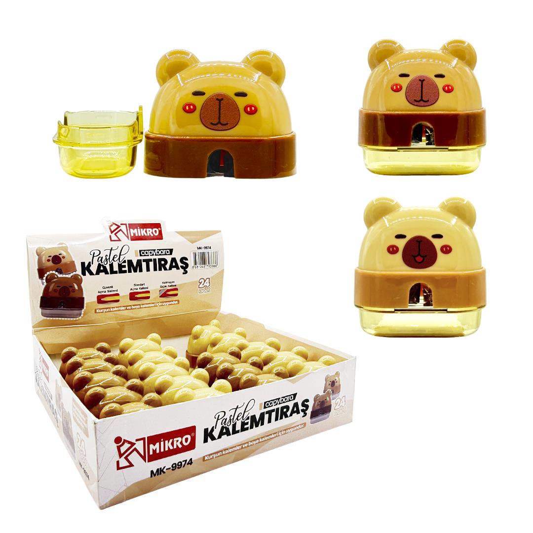 MİKRO MK-9974 KALEMTIRAŞ CAPYBARA 24LÜ