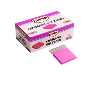 KUPON KYP-502 YAPIŞKANLI POSTİT PEMBE 12'Lİ *36
