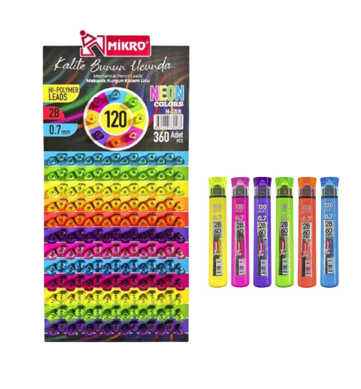 MİKRO M 120 N NEON FOSFORLU KALEM 360'LI MİKRO M 120 N NEON FOSFORLU KALEM 360'LI