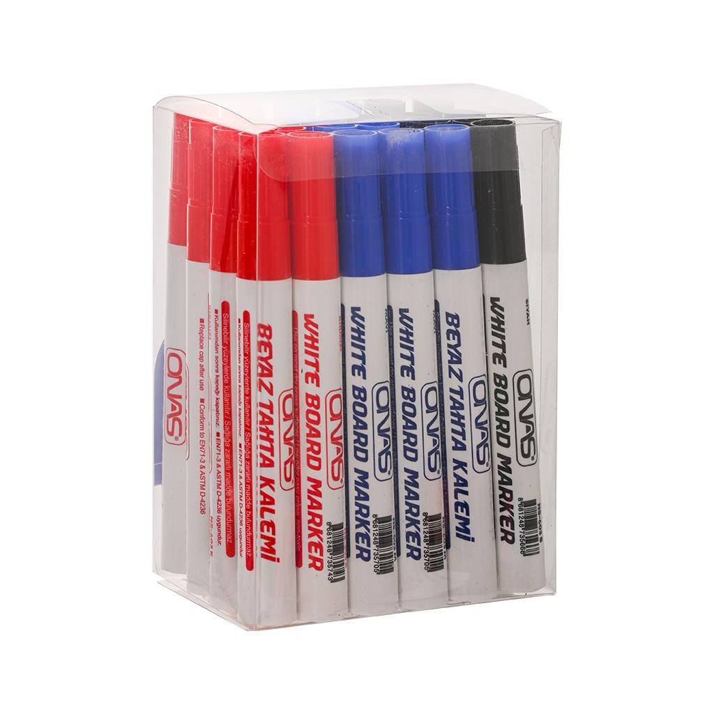 ONAS NS-603-24 3 RENK TAHTA KALEMİ 24'LÜ PAKET