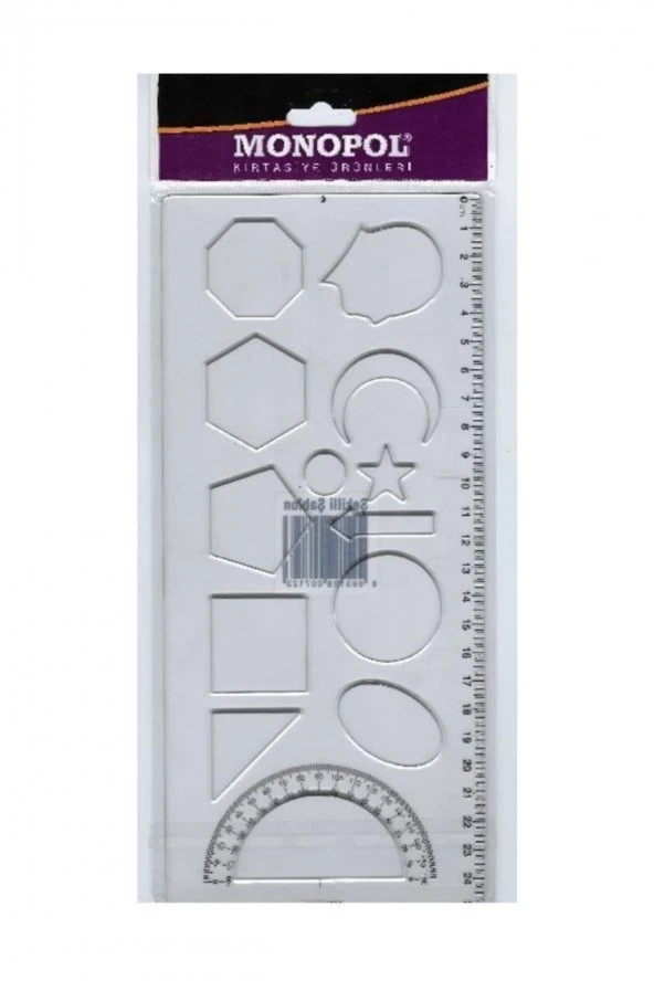 MONOPOL 1611 GEOMETRİ ŞEKİLLER ŞABLONU 24LÜ*20