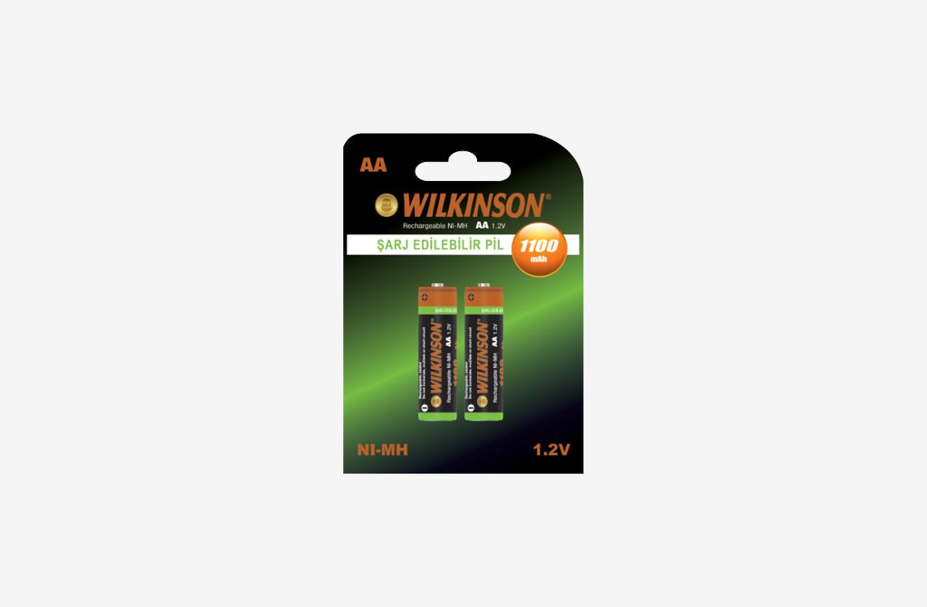 WILKINSON NI-MH 1100 MAH ŞARJ EDİLEBİLİR PİL *12
