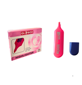 GLOBOX 6788  HIGHLIGHTER FOSFORLU  KALEM 10'LU -PEMBE