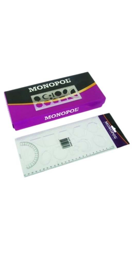 MONOPOL 1611 GEOMETRİ ŞEKİLLER ŞABLONU 24'LÜ*20