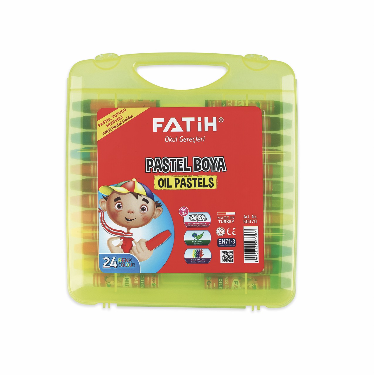 FATİH ÇANTALI PASTEL BOYA 24 RENK *36