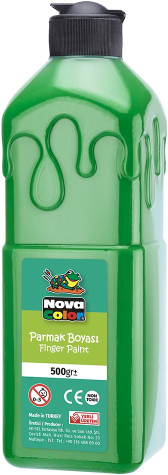 NOVA COLOR NC-373 YEŞİL PARMAK BOYASİ 500 GR*24