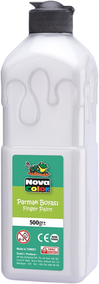 NOVA COLOR NC-374 BEYAZ PARMAK BOYASİ 500 GR*24