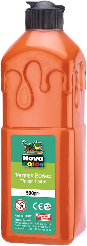 NOVA COLOR NC-377 TURUNCU PARMAK BOYASİ 500 GR *24