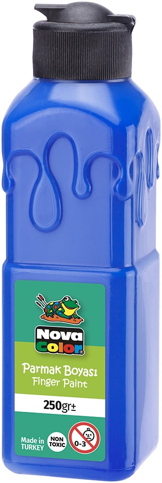 NOVA COLOR NC-443 MAVİ PARMAK BOYASI 250 GR