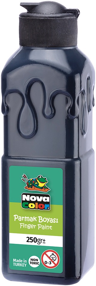 NOVA COLOR NC-445 SİYAH PARMAK BOYASI 250GR