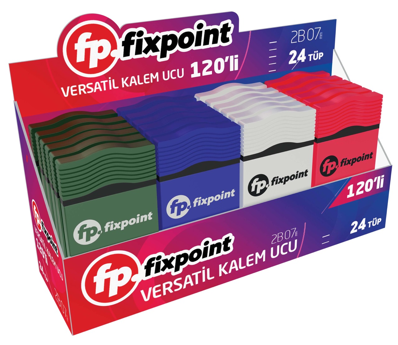 FİXPOİNT P-1855 METALİK 120'Lİ MİN 0,7MM 24'LÜ