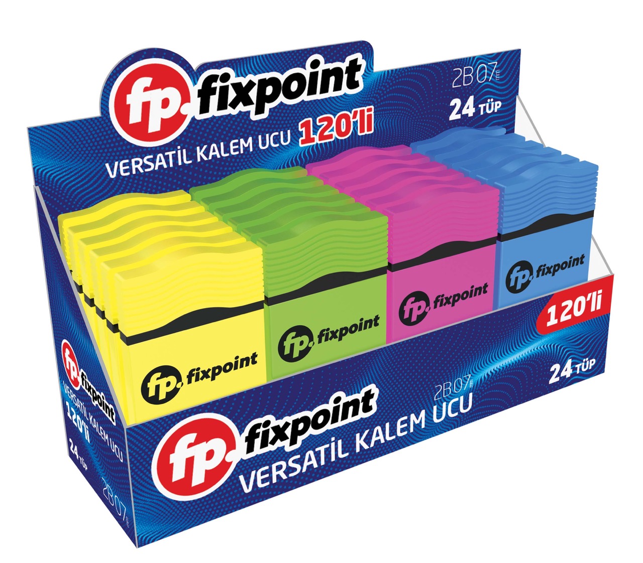 FİXPOİNT P-2012 NEON 120'Lİ MİN 0,7MM 24'LÜ*60