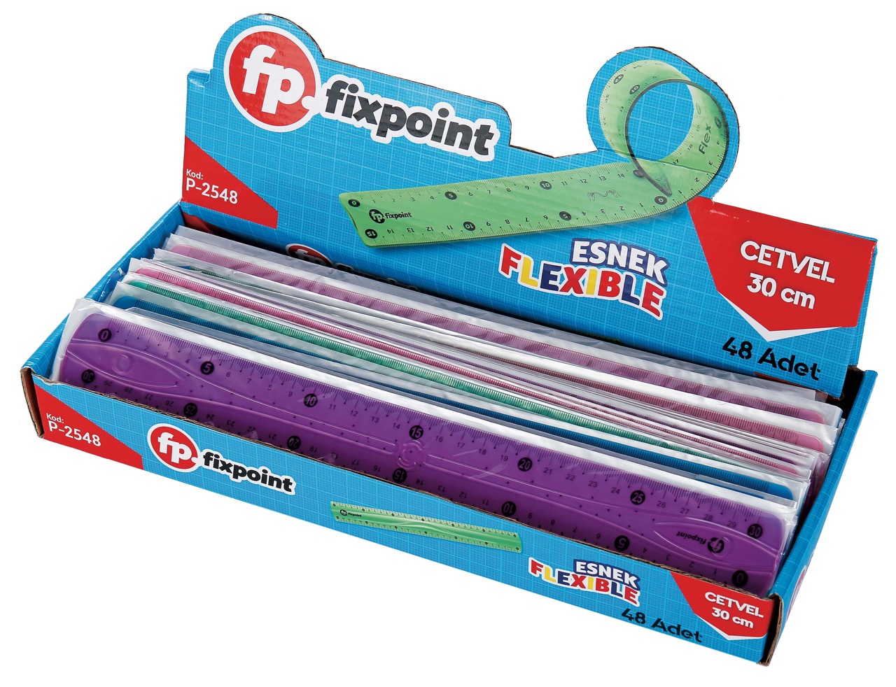 FİXPOİNT P-2548 ESNEK CETVEL 30CM 48Lİ*20