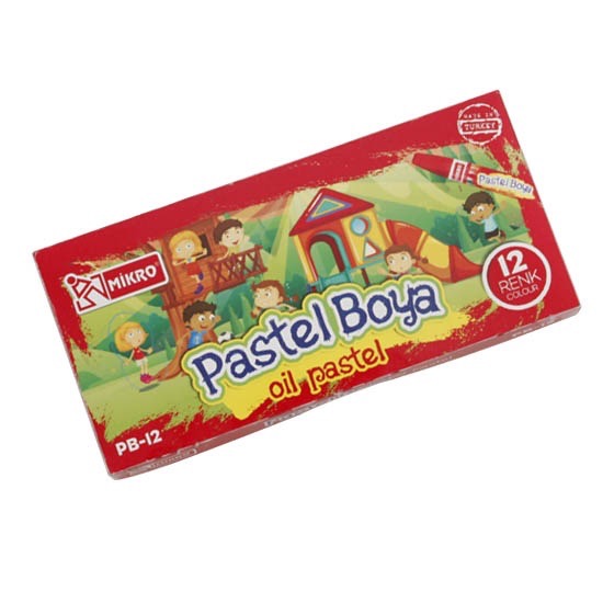MİKRO PB-12  PASTEL BOYA 12 RENK *12
