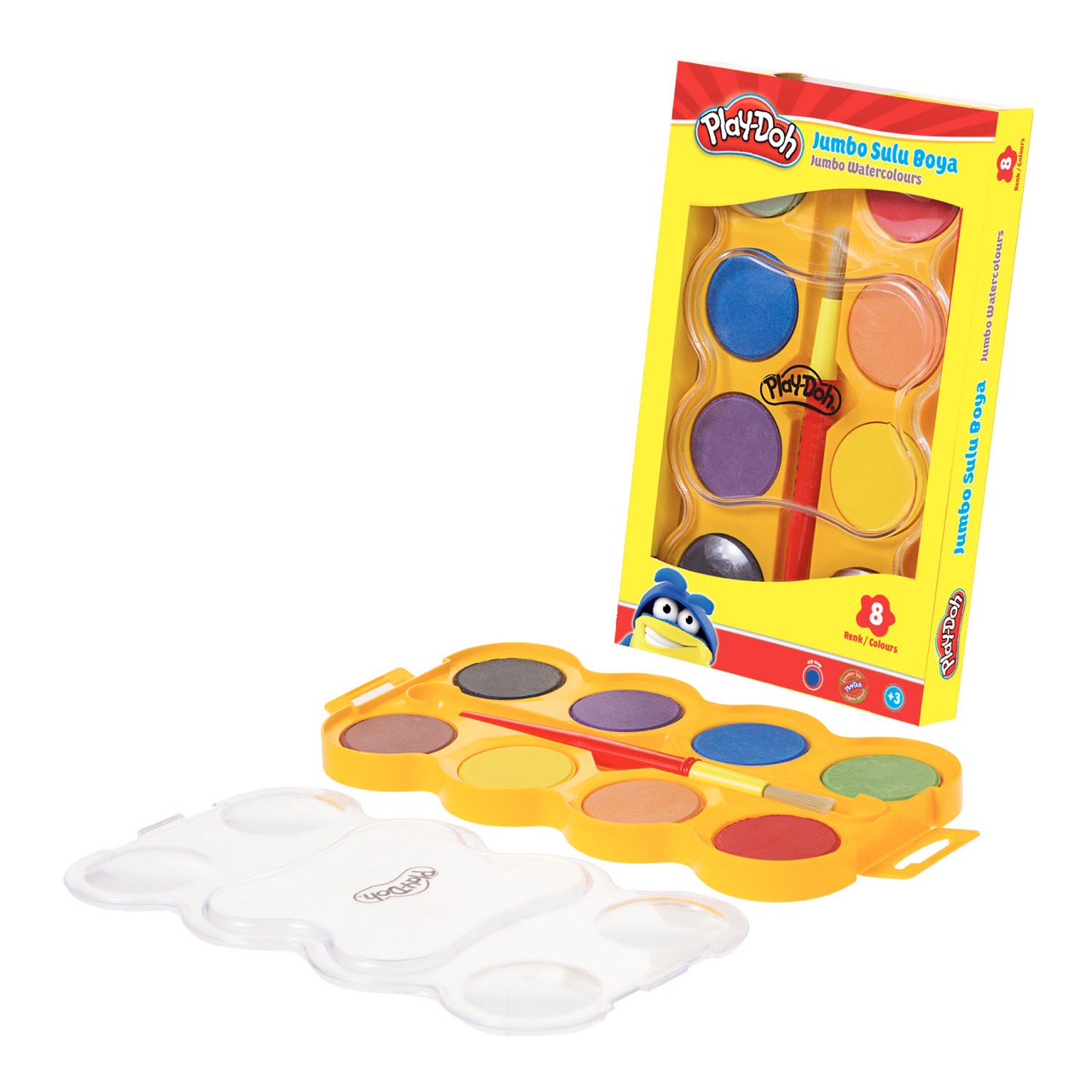 PLAY-DOH SU005 SULUBOYA JUMBO 8 RENK 40 MM.