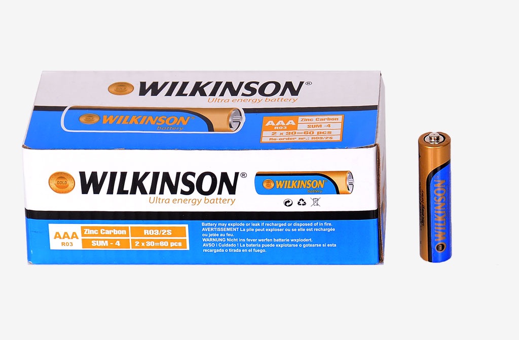 WILKINSON R03 GOLD İNCE PİL 60'LI