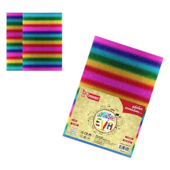 MİKRO RBW-10 4 RENK 2MM 20*30 10'LU EVA*100 >